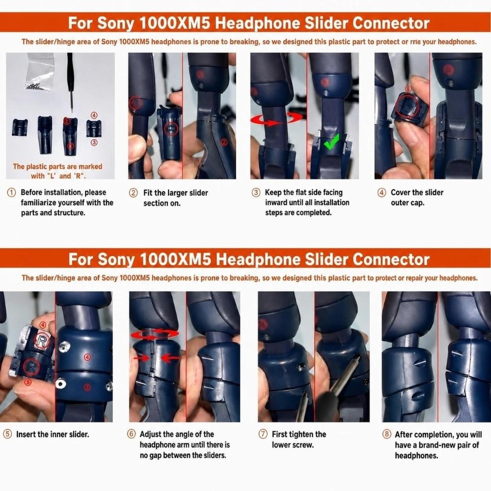 Plastik Kulaklık Menteşe Tamir - Sony Headphone Wh-1000Xm5 incelemesi ve fiyatı